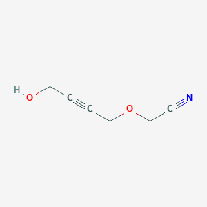molecular formula C6H7NO2 B8437631 (4-Hydroxy-but-2-ynyloxy)-acetonitrile 