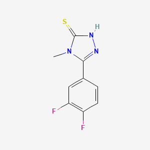molecular formula C9H7F2N3S B8437636 5-(3,4-difluorophenyl)-4-methyl-4H-1,2,4-triazole-3-thiol 
