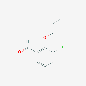 molecular formula C10H11ClO2 B8437706 3-Chloro-2-propoxybenzaldehyde 