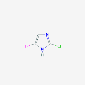molecular formula C3H2ClIN2 B8437753 2-Chloro-4-iodoimidazole 