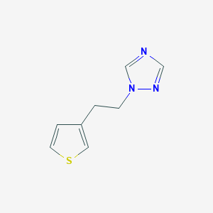 molecular formula C8H9N3S B8437809 1-[2-(3-thienyl)ethyl]-1H-1,2,4-triazole 