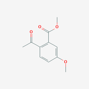 molecular formula C11H12O4 B8437929 Methyl 2-acetyl-5-methoxybenzoate 