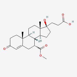 molecular formula C24H34O6 B8437970 Mexrenoic acid CAS No. 41020-68-2