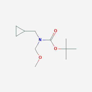 molecular formula C11H21NO3 B8438134 Tert-butyl cyclopropylmethyl(methoxymethyl)carbamate 