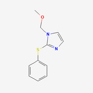 molecular formula C11H12N2OS B8438155 1-(methoxymethyl)-2-(phenylthio)-1H-imidazole CAS No. 67319-05-5