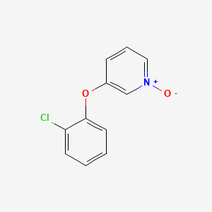 molecular formula C11H8ClNO2 B8438207 3-(o-chlorophenoxy)pyridine N-oxide 