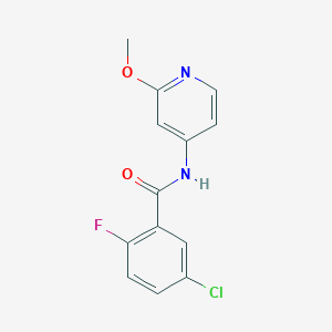 molecular formula C13H10ClFN2O2 B8438221 5-chloro-2-fluoro-N-(2-methoxy-4-pyridyl)benzamide 