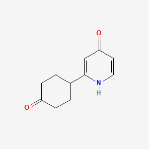 molecular formula C11H13NO2 B8438244 4-(4-Hydroxy-pyridin-2-yl)-cyclohexanone 