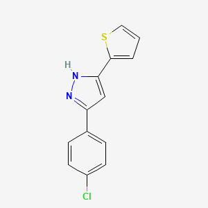 3-(4-chlorophenyl)-5-(2-thienyl)-1H-pyrazole