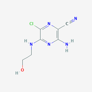 2-Amino-5 chloro-3-cyano-6-[(2-hydroxyethyl)amino]pyrazine