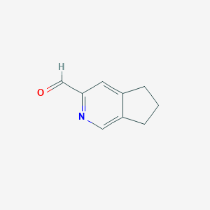 molecular formula C9H9NO B8438329 6,7-Dihydro-5H-cyclopenta[c]pyridine-3-carbaldehyde 