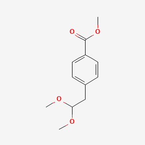 molecular formula C12H16O4 B8438333 Methyl 4-(2,2-dimethoxyethyl)benzoate 