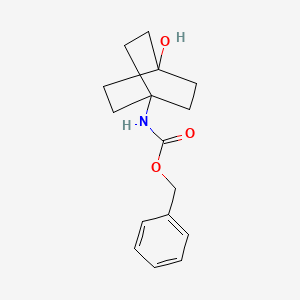molecular formula C16H21NO3 B8438359 Benzyl 4-hydroxybicyclo[2.2.2]octan-1-ylcarbamate 