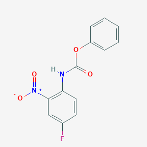 molecular formula C13H9FN2O4 B8438360 Phenyl 4-fluoro-2-nitrophenylcarbamate 