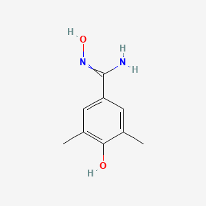 molecular formula C9H12N2O2 B8438379 4,N-dihydroxy-3,5-dimethyl-benzamidine 