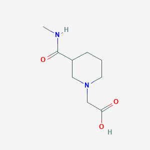 molecular formula C9H16N2O3 B8438384 2-(3-(Methylcarbamoyl)piperidin-1-yl)acetic acid 
