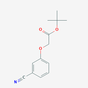 molecular formula C13H15NO3 B8438413 tert-Butyl (3-cyanophenoxy)acetate 
