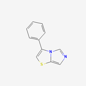 molecular formula C11H8N2S B8438425 3-Phenylimidazo[5,1-b]thiazole 