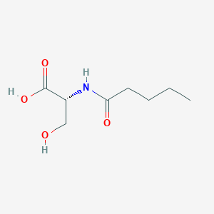 molecular formula C8H15NO4 B8438451 N-pentanoyl-D-serine 