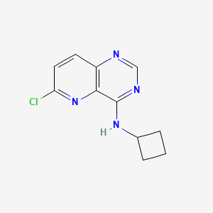 molecular formula C11H11ClN4 B8438496 6-chloro-N-cyclobutylpyrido[3,2-d]pyrimidin-4-amine 