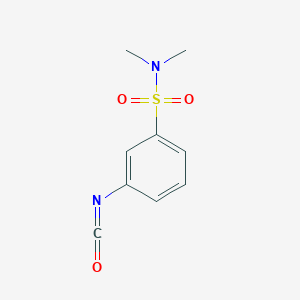 molecular formula C9H10N2O3S B8438540 3-Isocyanato-N,N-dimethylbenzenesulfonamide 