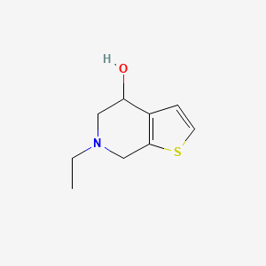 molecular formula C9H13NOS B8438560 6-Ethyl-4,5,6,7-tetrahydrothieno[2,3-c]pyridin-4-ol 