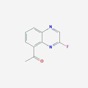 molecular formula C10H7FN2O B8438561 1-(3-Fluoroquinoxalin-5-yl)ethanone 