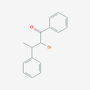 molecular formula C16H15BrO B8438562 2-Bromo-1,3-diphenylbutan-1-one CAS No. 7472-59-5