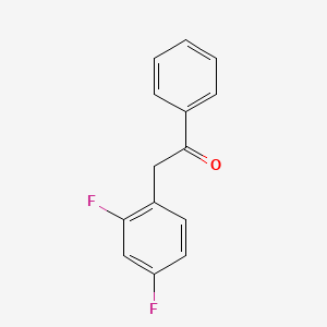 molecular formula C14H10F2O B8438581 2,4-Difluorophenyl acetophenone 
