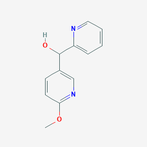 molecular formula C12H12N2O2 B8438599 alpha-(2-Methoxypyridin-5-yl)-2-pyridinemethanol 