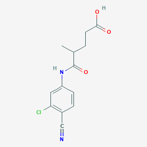 5-((3-Chloro-4-cyanophenyl)amino)-4-methyl-5-oxopentanoic acid