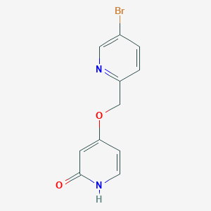 molecular formula C11H9BrN2O2 B8438619 4-(5-bromo-pyridin-2-ylmethoxy)-1H-pyridin-2-one 