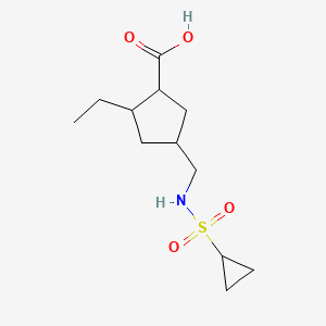 4-(Cyclopropanesulfonamidomethyl)-2-ethylcyclopentanecarboxylic acid