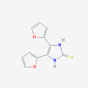 4,5-bis-(2-Furyl)-1H-2-imidazolethiol