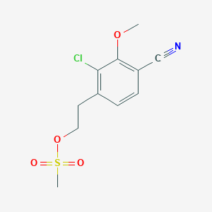 2-(2-Chloro-4-cyano-3-methoxyphenyl)ethyl methanesulfonate