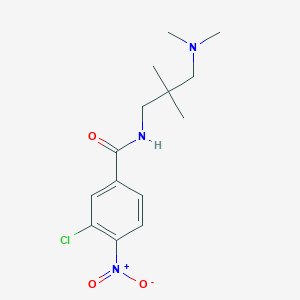 3-chloro-N-(3-dimethylamino-2,2-dimethyl-propyl)-4-nitro-benzamide