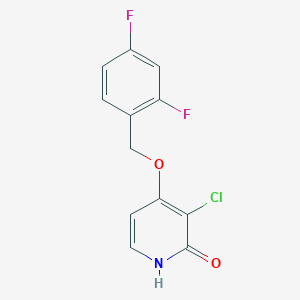 3-Chloro-4-(2,4-difluorobenzyloxy)-1H-pyridin-2-one