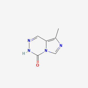 molecular formula C6H6N4O B8438735 8-Methyl-imidazo[1,5-d]-as-triazin-4(3H)-one 