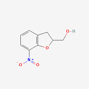 molecular formula C9H9NO4 B8438744 7-Nitro-2,3-dihydrobenzofuran-2-methanol 