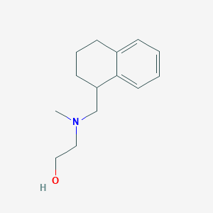 molecular formula C14H21NO B8438750 1-[N-(2-hydroxyethyl)-N-methylaminomethyl]-1,2,3,4-tetrahydronaphthalene 
