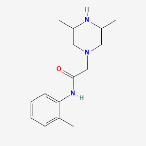 molecular formula C16H25N3O B8438771 n-(2,6-Dimethylphenyl)-2-(3,5-dimethylpiperazinyl)acetamide 