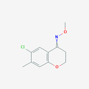6-Chloro-7-methylchroman-4-one O-methyl oxime