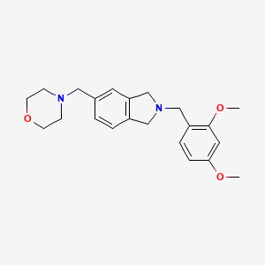 molecular formula C22H28N2O3 B8438832 2-(2,4-dimethoxybenzyl)-5-morpholin-4-ylmethyl-2,3-dihydro-1H-isoindole 