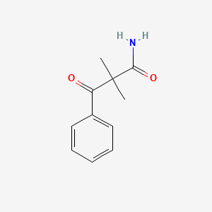molecular formula C11H13NO2 B8438843 2-Carbamoyl-2-methyl propiophenone 
