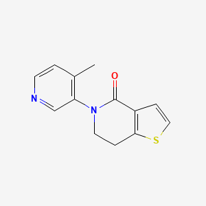 molecular formula C13H12N2OS B8438853 5-(4-Methyl-pyridin-3-yl)-6,7-dihydro-5H-thieno[3,2-c]pyridin-4-one 