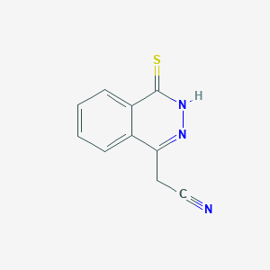molecular formula C10H7N3S B8438862 4-Mercapto-phthalazin-acetonitrile 