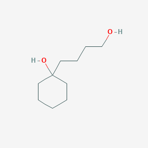 molecular formula C10H20O2 B8438917 1-(4-Hydroxybutyl)cyclohexanol 