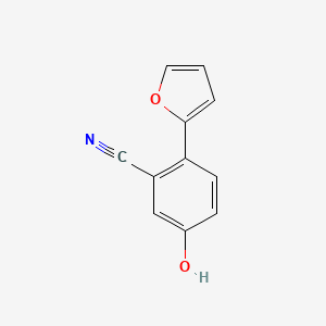 molecular formula C11H7NO2 B8438920 2-Furan-2-yl-5-hydroxy-benzonitrile 