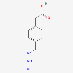 molecular formula C9H9N3O2 B8438925 p-Azidomethylphenylacetic acid CAS No. 63777-43-5