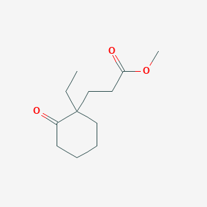molecular formula C12H20O3 B8438931 1-Ethyl-2-oxocyclohexanepropionic acid methyl ester 